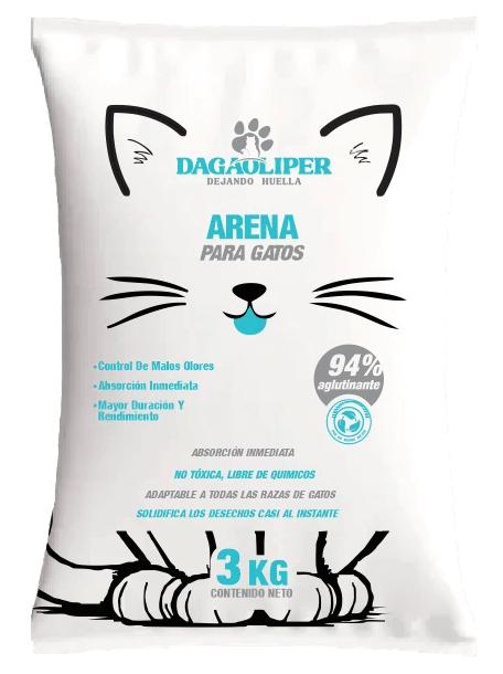 bolsa de arena para gato de 3 kilogramos